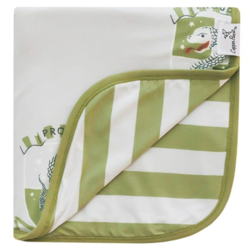 Copper Pearl 3-Layer Baby Quilt - Syltherin